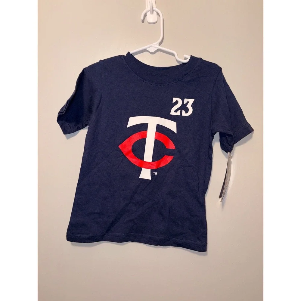 MLB Minnesota Twins Royce Lewis‎ #23 Navy Blue Toddler T-Shirt 3T New